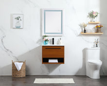 24 Inch Single Bathroom Vanity In Teak
