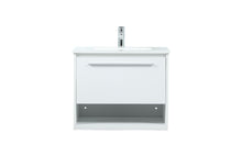 24 Inch Single Bathroom Vanity In White