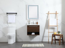 24 Inch Single Bathroom Vanity In Walnut
