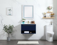 30 Inch Single Bathroom Vanity In Blue
