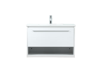 30 Inch Single Bathroom Vanity In White