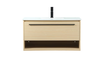 36 Inch Single Bathroom Vanity In Maple