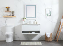36 Inch Single Bathroom Vanity In White