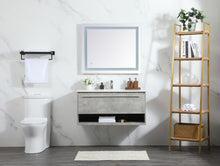 40 Inch Single Bathroom Vanity In Concrete Grey