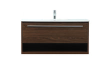 40 Inch Single Bathroom Vanity In Walnut