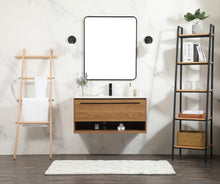 40 Inch Single Bathroom Vanity In Walnut Brown