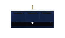 48 Inch Single Bathroom Vanity In Blue