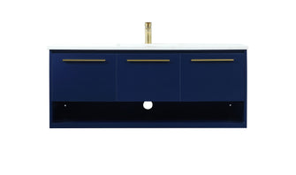 48 Inch Single Bathroom Vanity In Blue