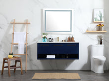 48 Inch Single Bathroom Vanity In Blue
