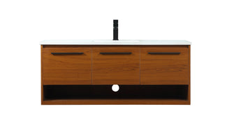 48 Inch Single Bathroom Vanity In Teak