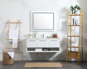48 Inch Single Bathroom Vanity In White