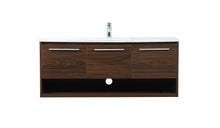 48 Inch Single Bathroom Vanity In Walnut