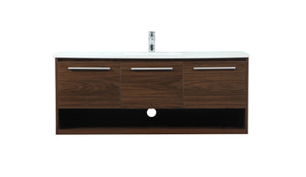 48 Inch Single Bathroom Vanity In Walnut