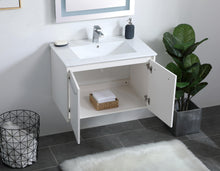 30 Inch Single Bathroom Floating Vanity In White