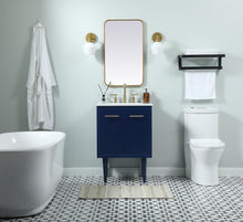 24 Inch Single Bathroom Vanity In Blue