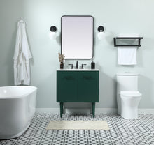 30 Inch Single Bathroom Vanity In Green