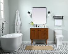 36 Inch Single Bathroom Vanity In Teak