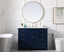 48 Inch Single Bathroom Vanity Set In Blue