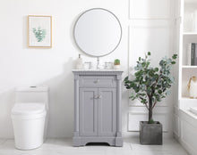 24 Inch Single Bathroom Vanity In Grey