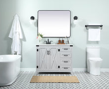 42 Inch Single Bathroom Vanity In Grey