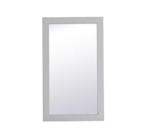 Aqua Rectangle Vanity Mirror 18 Inch In Grey