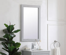 Aqua Rectangle Vanity Mirror 18 Inch In Grey