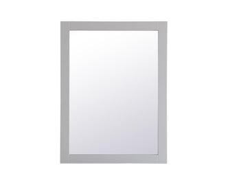 Aqua Rectangle Vanity Mirror 24 Inch In Grey