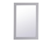 Aqua Rectangle Vanity Mirror 24 Inch In Grey