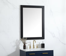 Aqua Vanity Mirror 27X36 Inch In Black
