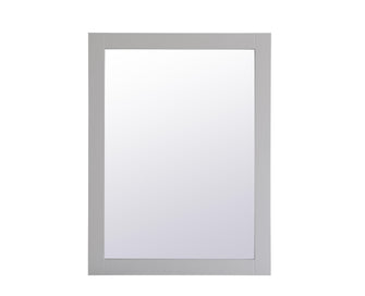 Aqua Rectangle Vanity Mirror 27 Inch In Grey