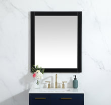 Aqua Vanity Mirror 30X36 Inch In Black