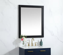 Aqua Vanity Mirror 30X36 Inch In Black