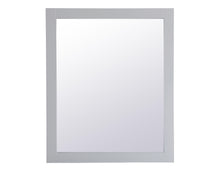 Aqua Rectangle Vanity Mirror 30 Inch In Grey