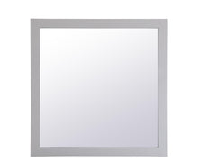 Aqua Square Vanity Mirror 36 Inch In Grey