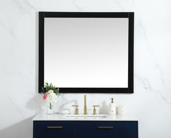 Aqua Vanity Mirror 42X36 Inch In Black