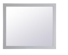 Aqua Rectangle Vanity Mirror 42 Inch In Grey