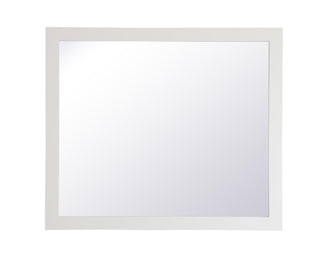 Aqua Rectangle Vanity Mirror 42 Inch In White