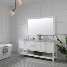 Aqua Rectangle Vanity Mirror 60 Inch In White