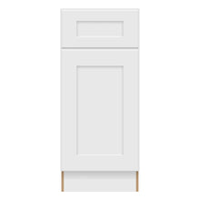 Craft Cabinetry Shaker White 15"W Base Cabinet Image Specifications
