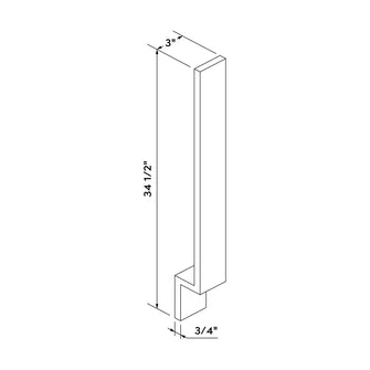 Craft Cabinetry Shaker White 3"W Base Filler Image Specifications