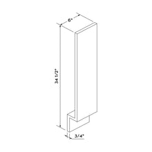 Craft Cabinetry Shaker Navy 6"W Base Filler Image Specifications