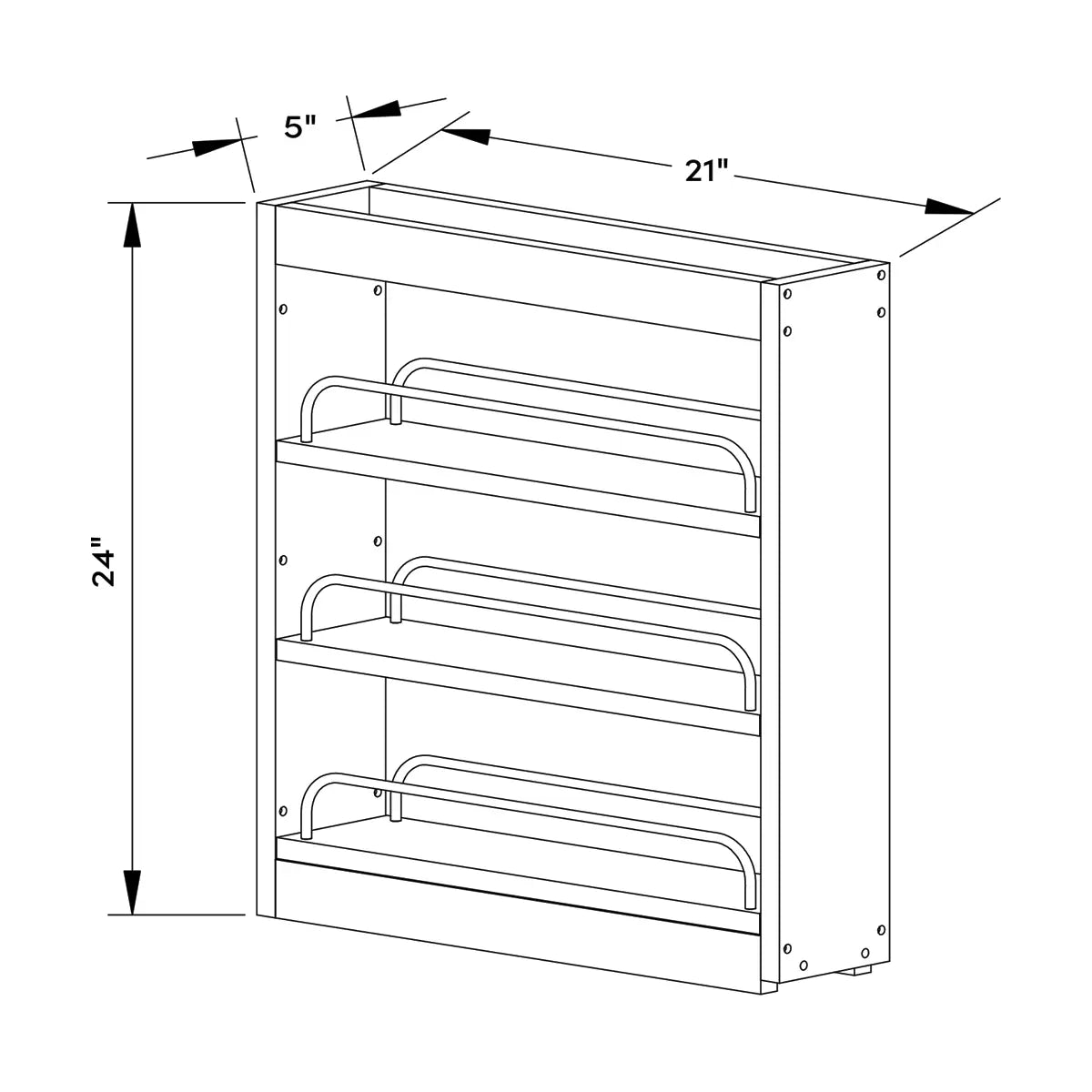 5”W Spice Pull Out Base Upgrade by Craft