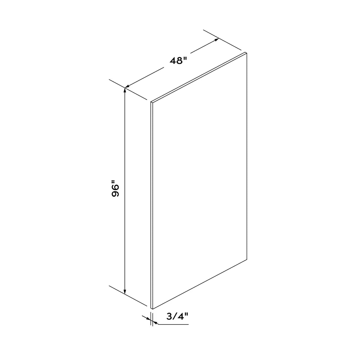 Craft Cabinetry Shaker Blue Back Panel Image Specifications