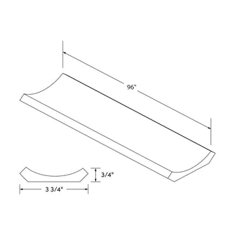 Craft Cabinetry Shaker White Big Crown Molding Image Specifications