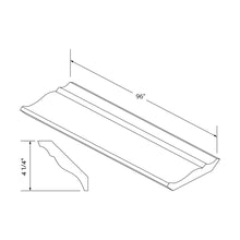Craft Cabinetry Shaker Blue Big Crown Molding Image Specifications