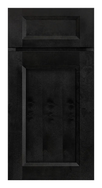 Dark Gray Stain Recessed Panel Door Sample by Craft