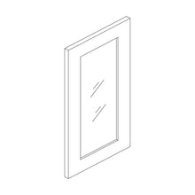 Craft Cabinetry Recessed Panel Gray Stain 14.7”W x 29”H Glass Door for W3030 Image Specifications