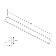 Craft Cabinetry Shaker Aqua Inside Corner Molding Image Specifications