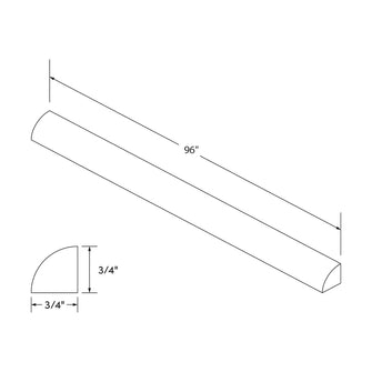 Craft Cabinetry Shaker Gray Quarter Round Image Specifications