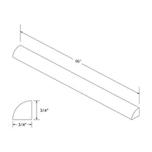 Craft Cabinetry Berkley Pure White Quarter Round Image Specifications